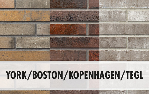 Kachel Boston/Kopenhagen/York/Tegl